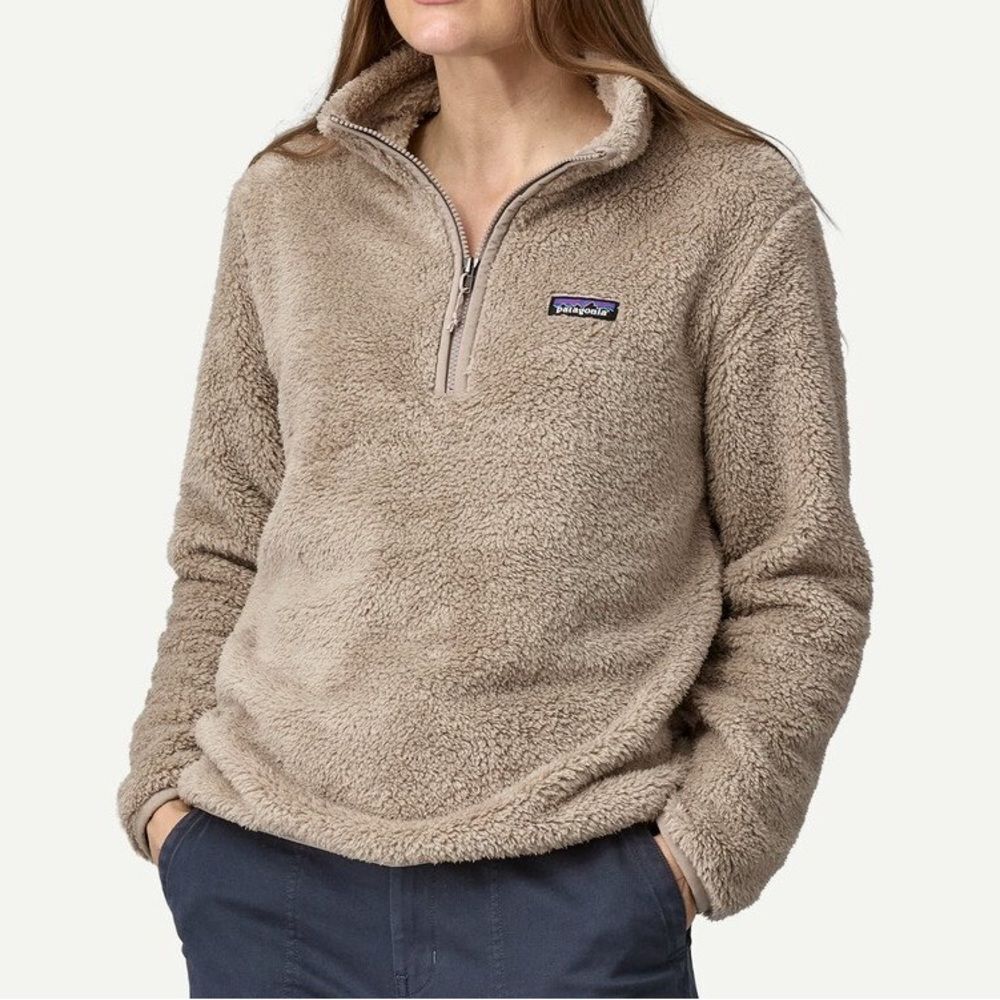 Patagonia Seabird Gray Los Gatos 1/4 Zip Fleece Sweater Size Medium